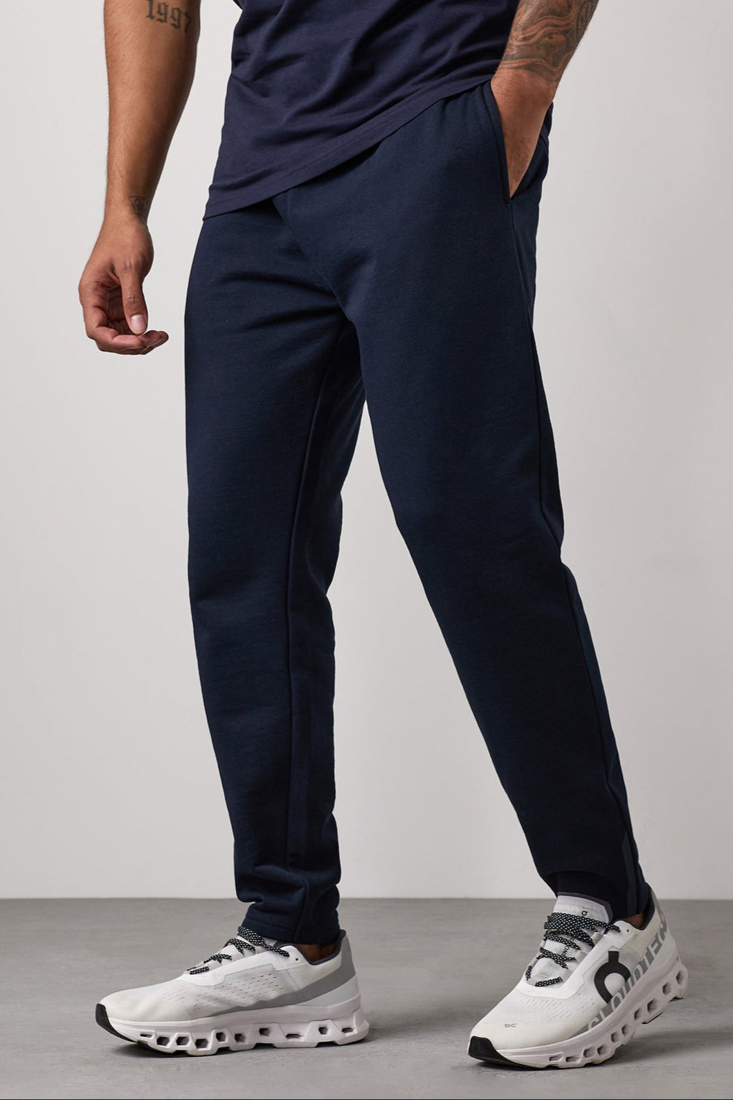 Matching Logo  Fleece Trouser - Navy