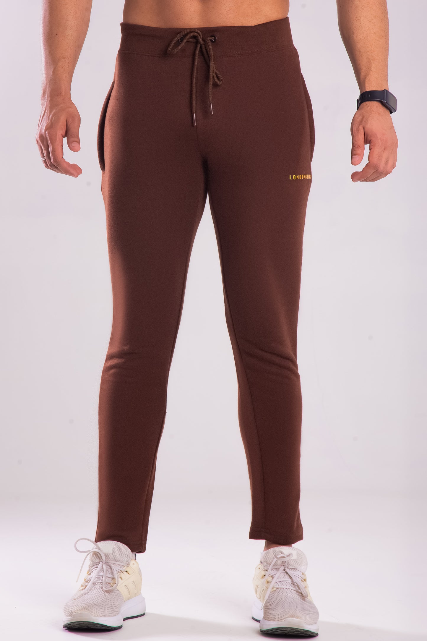 Rivet   Cotton Terry Trouser - Chocolate