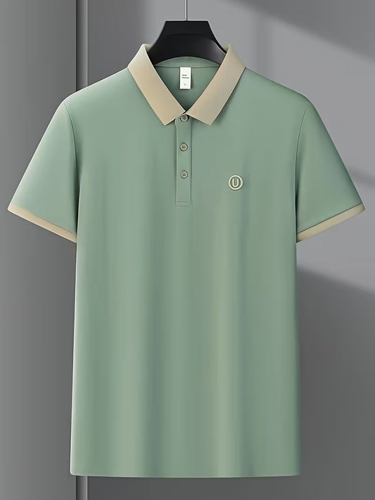 Contrast Cotton Polo - Fair Green