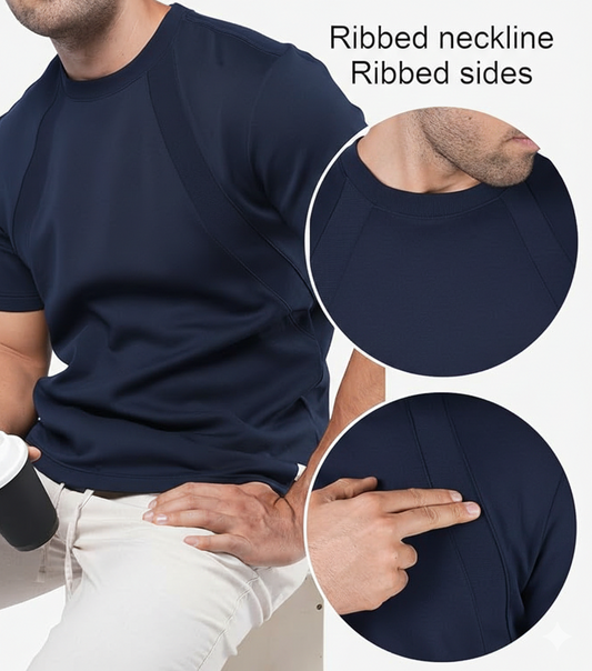 Roboc Spandexdry T-Shirts - Navy