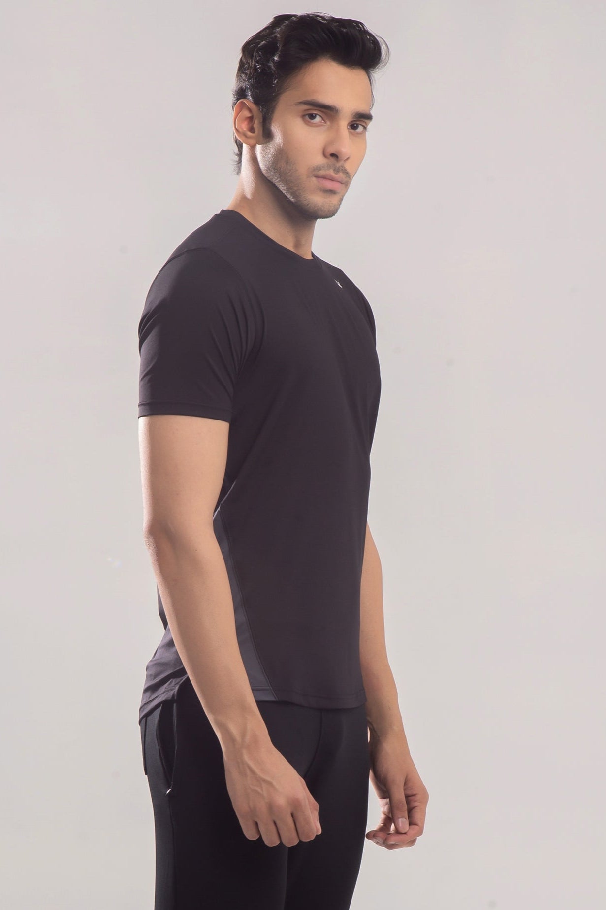 Shark SpandexDry Tee in Black