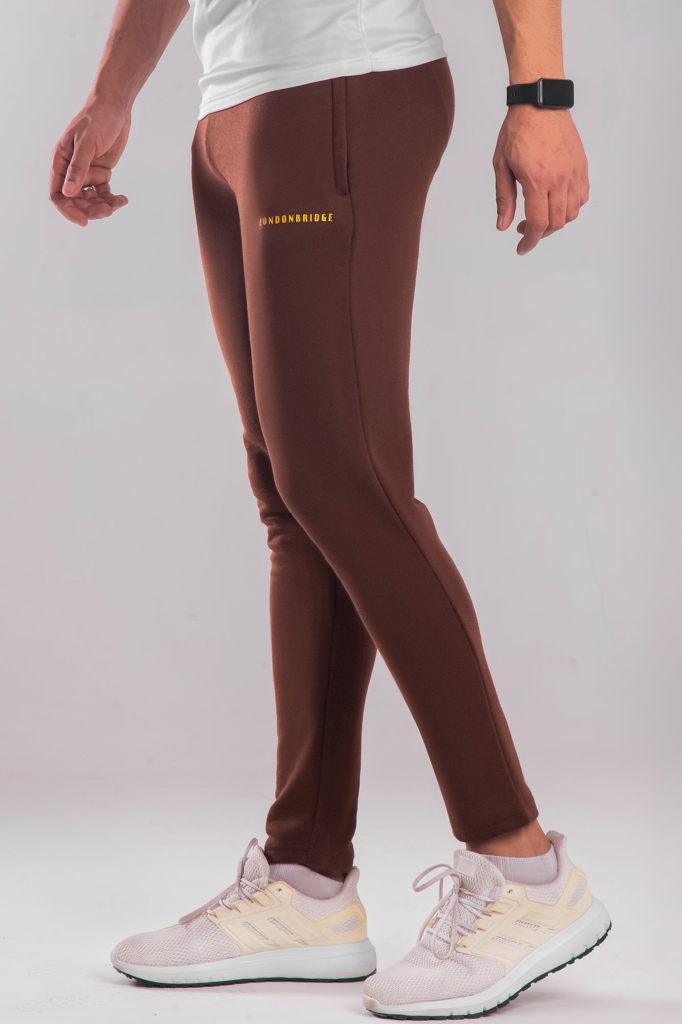 Rivet   Cotton Terry Trouser - Chocolate