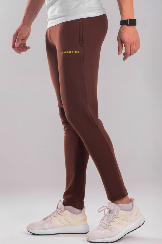 Rivet   Cotton Terry Trouser - Chocolate