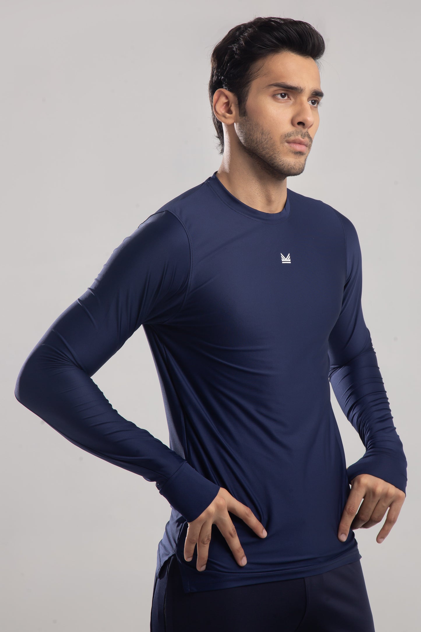 Viper Fullsleeve  SpandexDry Tee in Navy