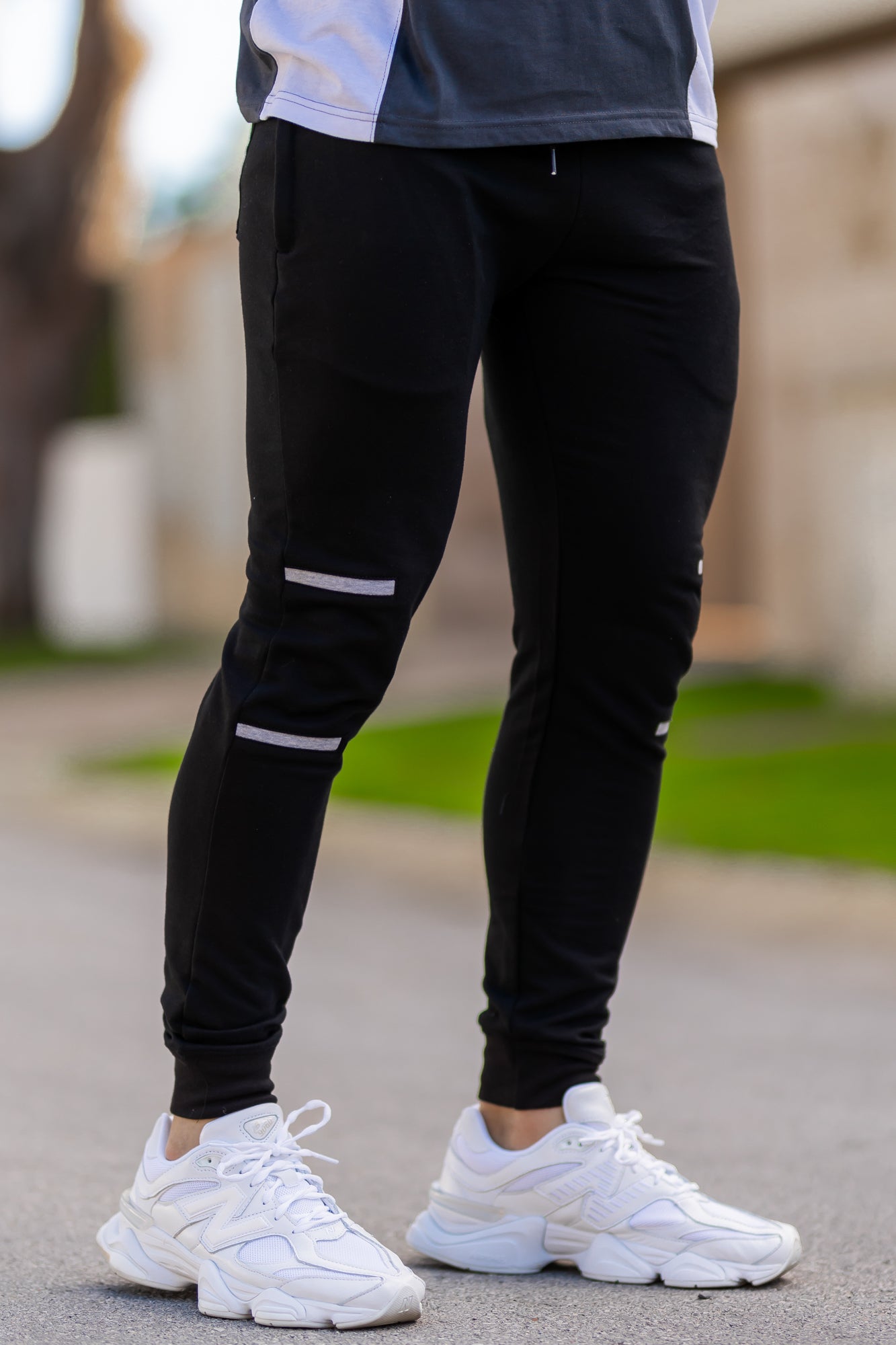 Franco Cotton Terry Trouser - Black