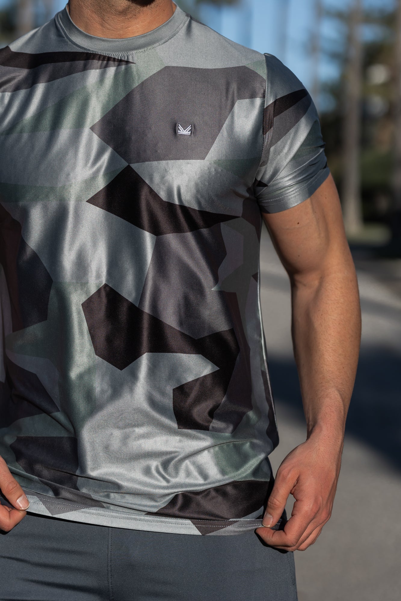 Assault Camo SpandexDry Tee - Grey