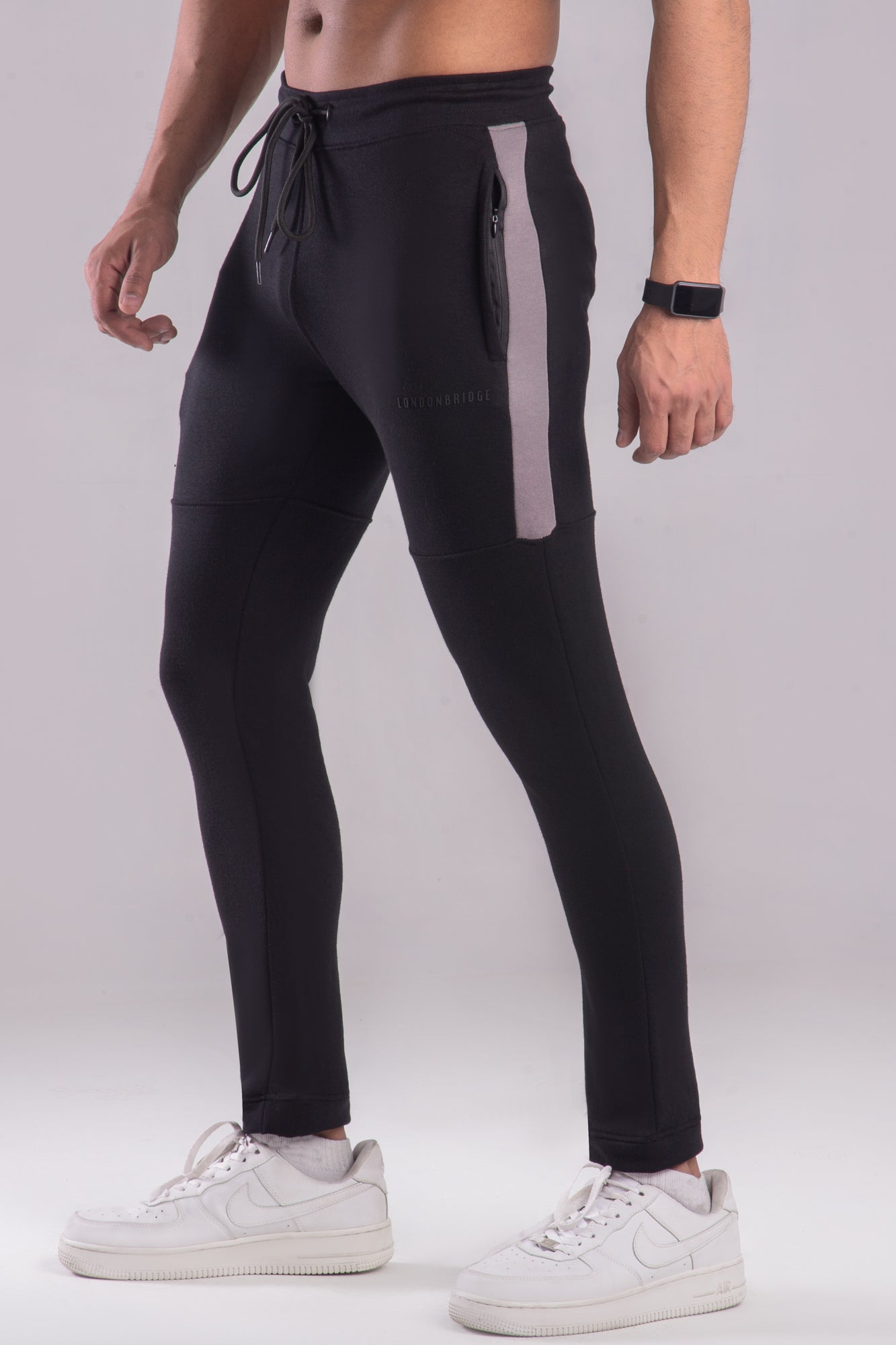 Alpha  Terry Cotton Trouser - Black