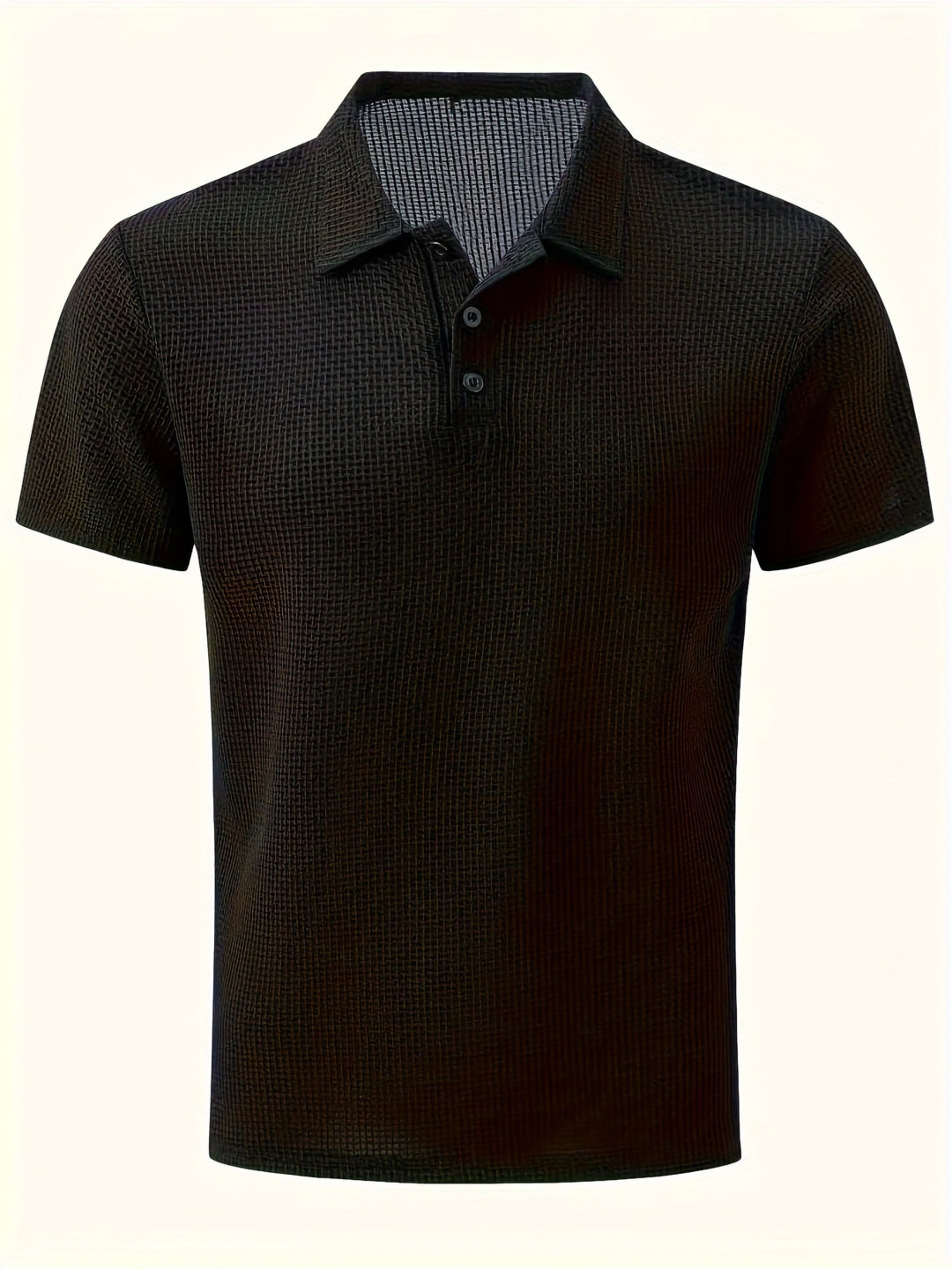 Textured SpandexDry Polo - Black