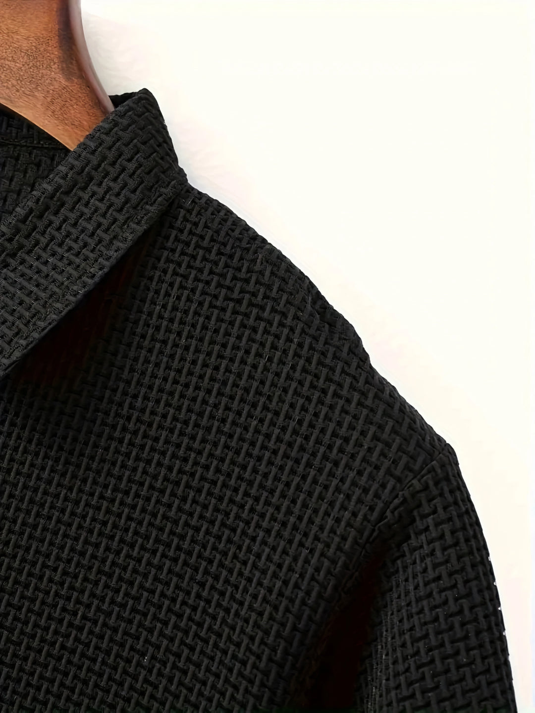 Textured SpandexDry Polo - Black