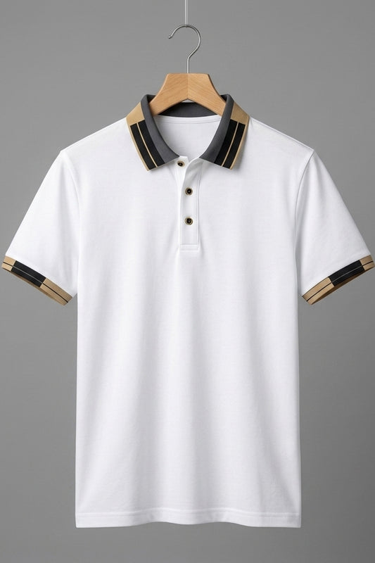 Beckham Cotton Polo - Light Cream