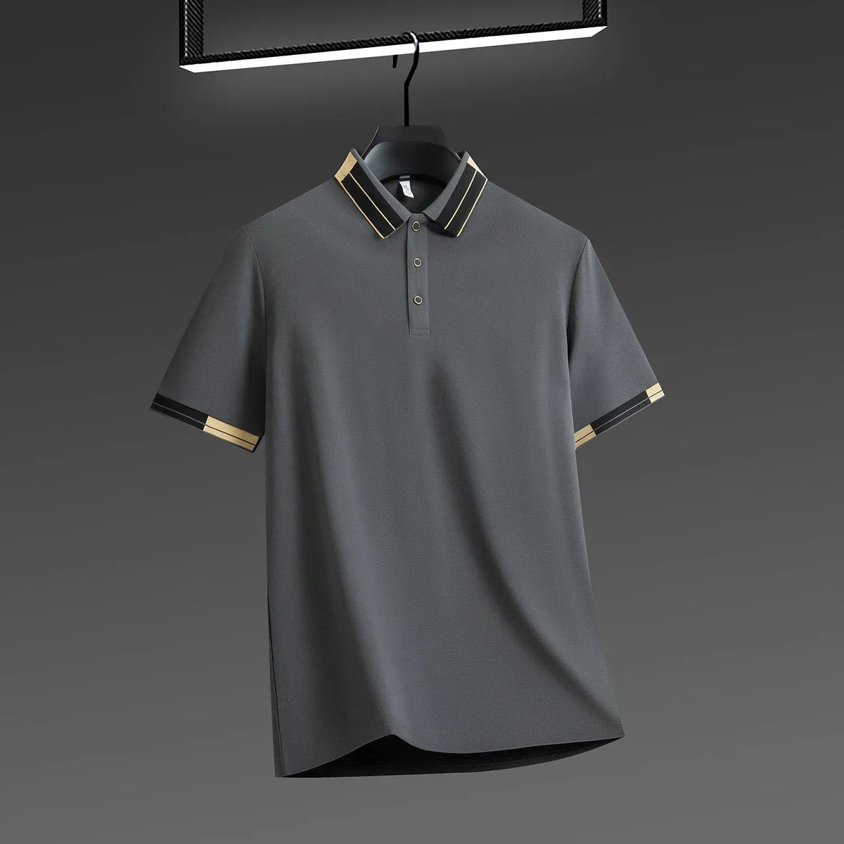 Beckham Cotton Polo - Solid Grey