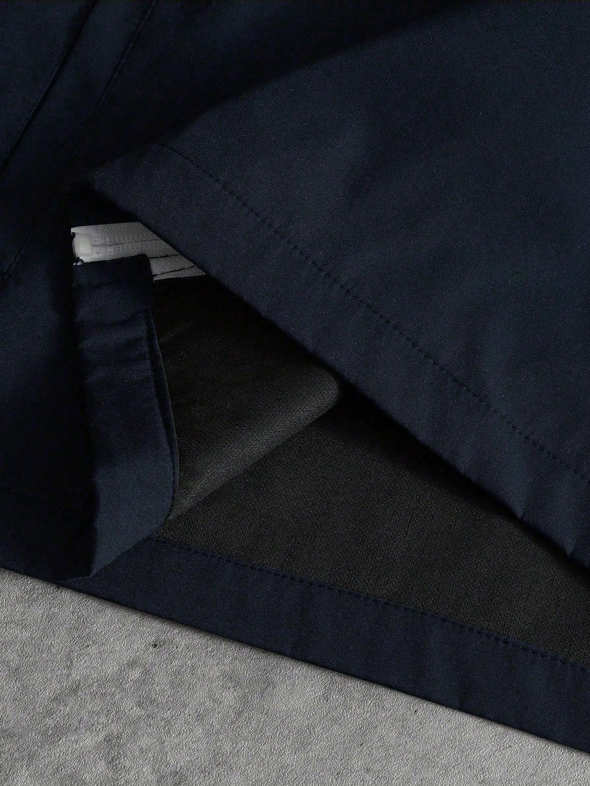 JS-30 Black memory jacket with inside quilting, white piping