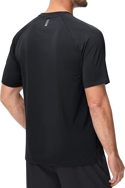 Minimal Spandexdry T-Shirts - Black