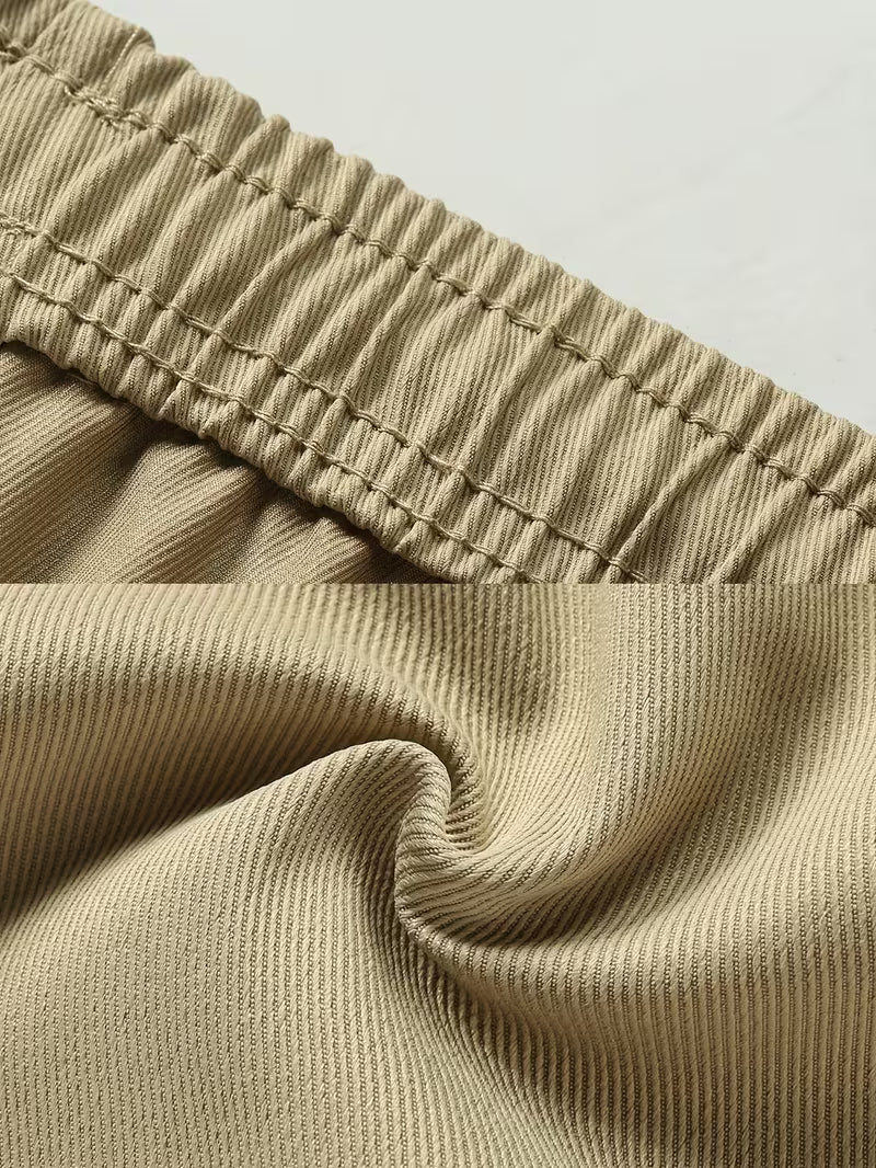 Cargo Twill Shorts - Khaki