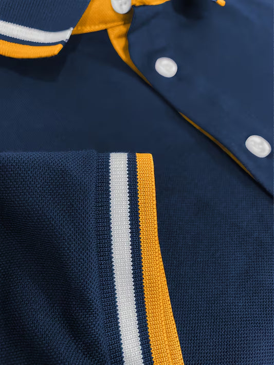 Vertex cotton Polo - Navy