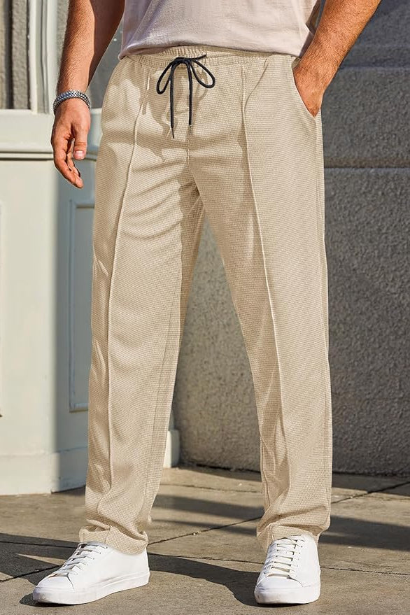 Waffle Pant Trouser-Cream