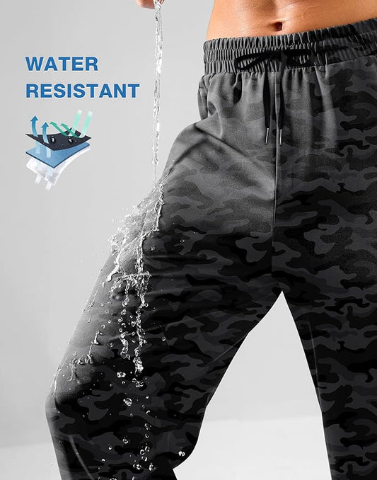Straight Fit Ice Sports Spandexdry Camo Trouser - Grey