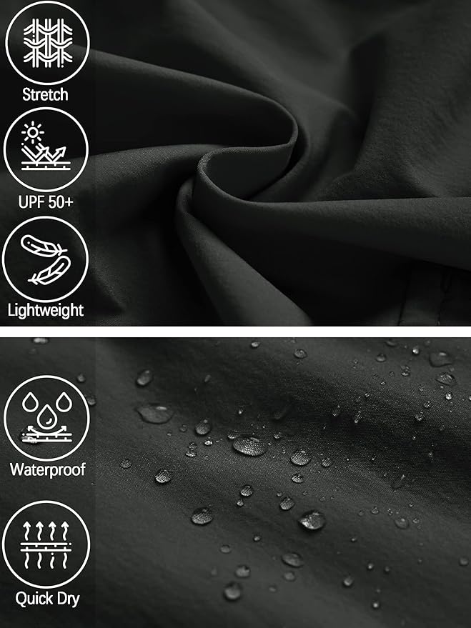 SpandexDry Golf Convertable Pants - Black