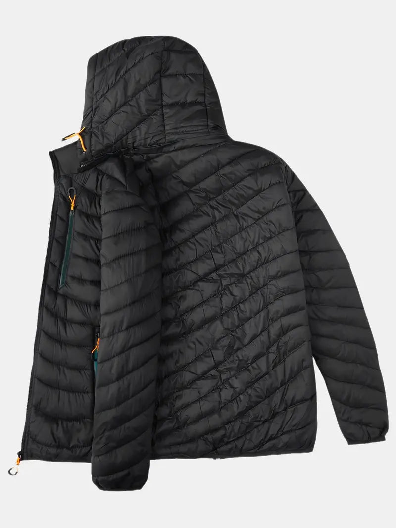 Wave Puffer Jacket - Black