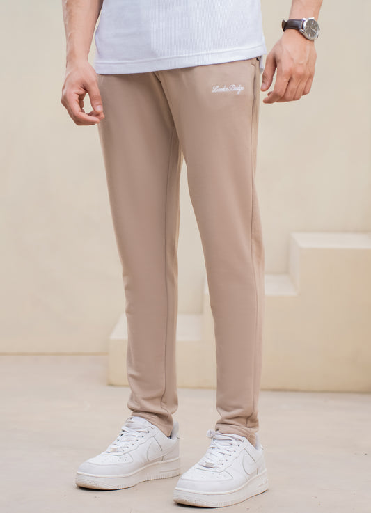 Premium Signature Cotton Terry Trouser -  Cream