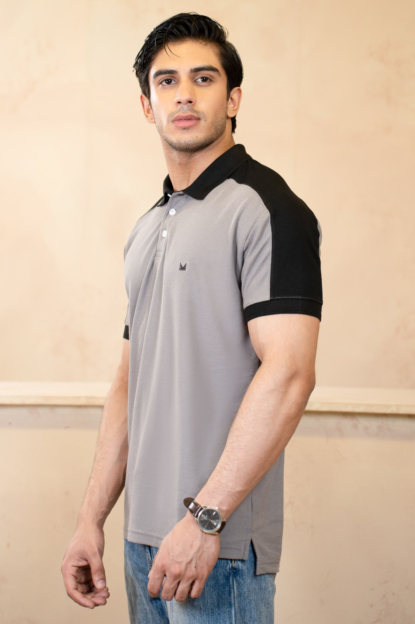 Classic Cotton Polo in Icegrey