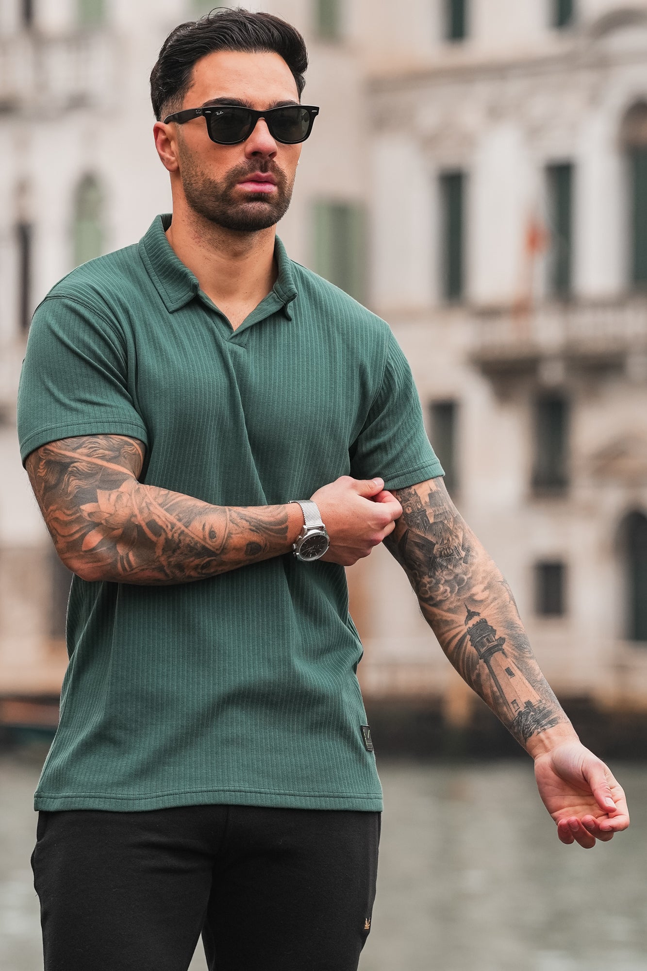 Resort Textured Cotton Polo