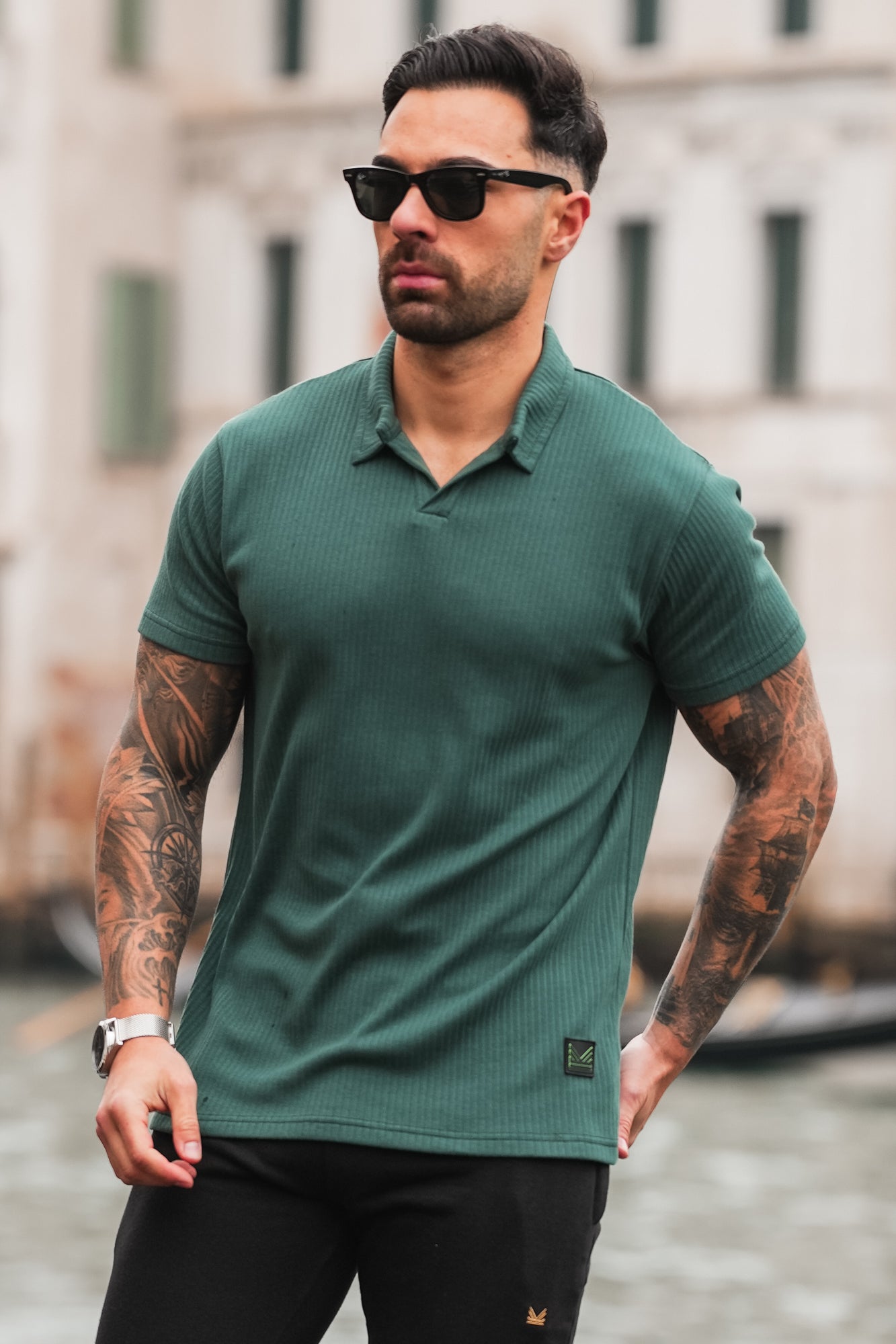 Resort Textured Cotton Polo