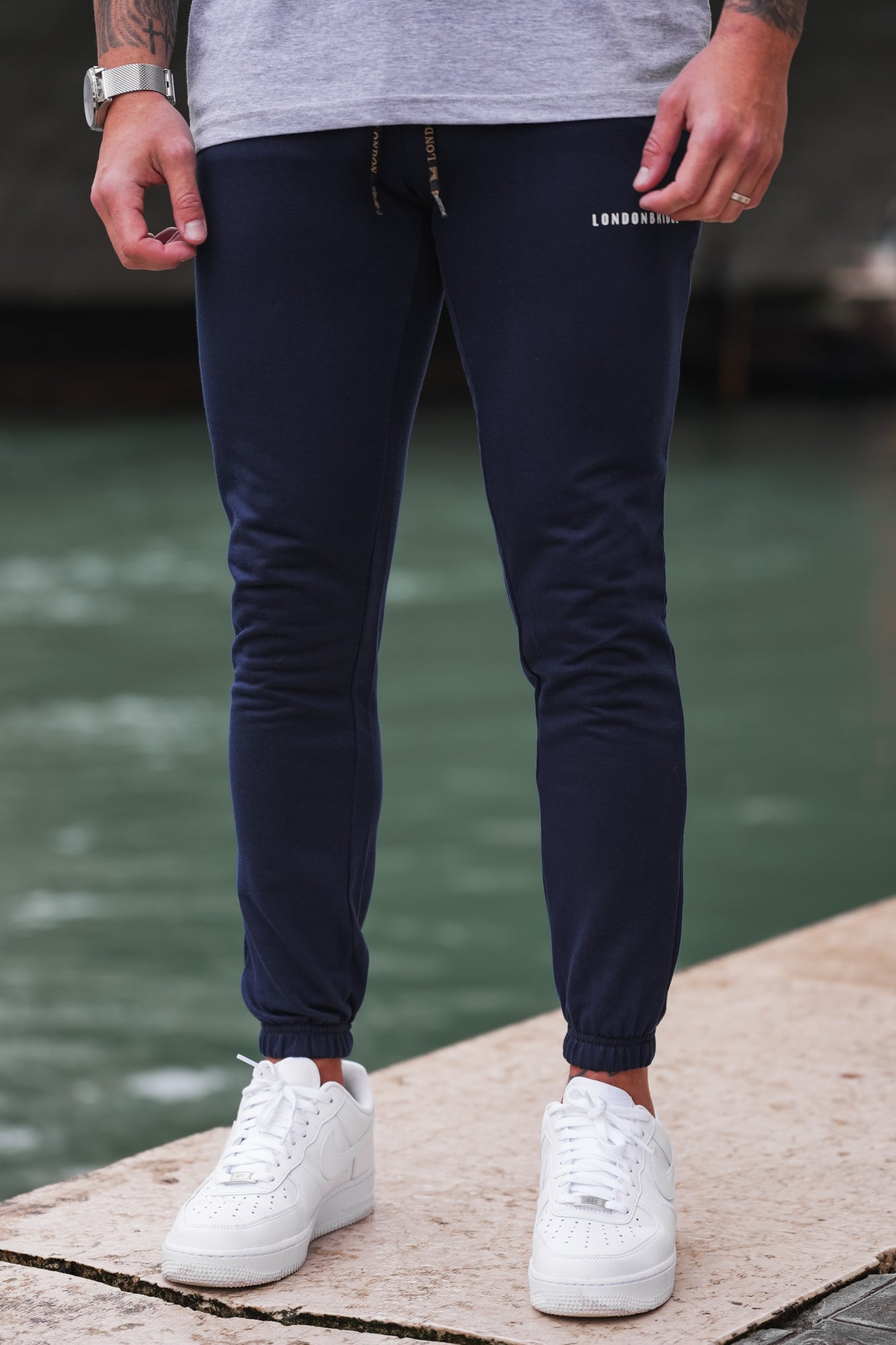 Cove Cotton Terry Trouser - Navy