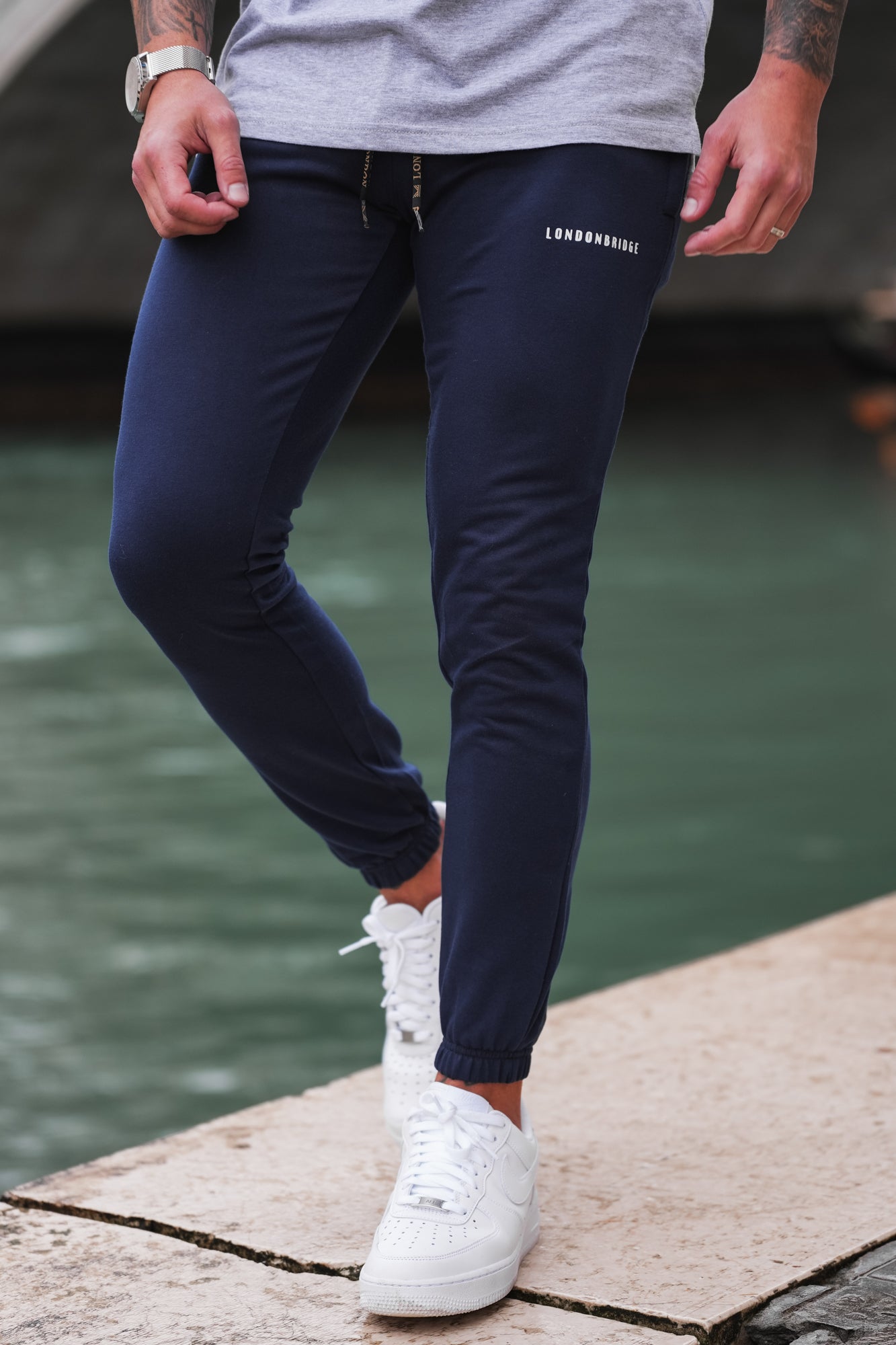 Cove Cotton Terry Trouser - Navy