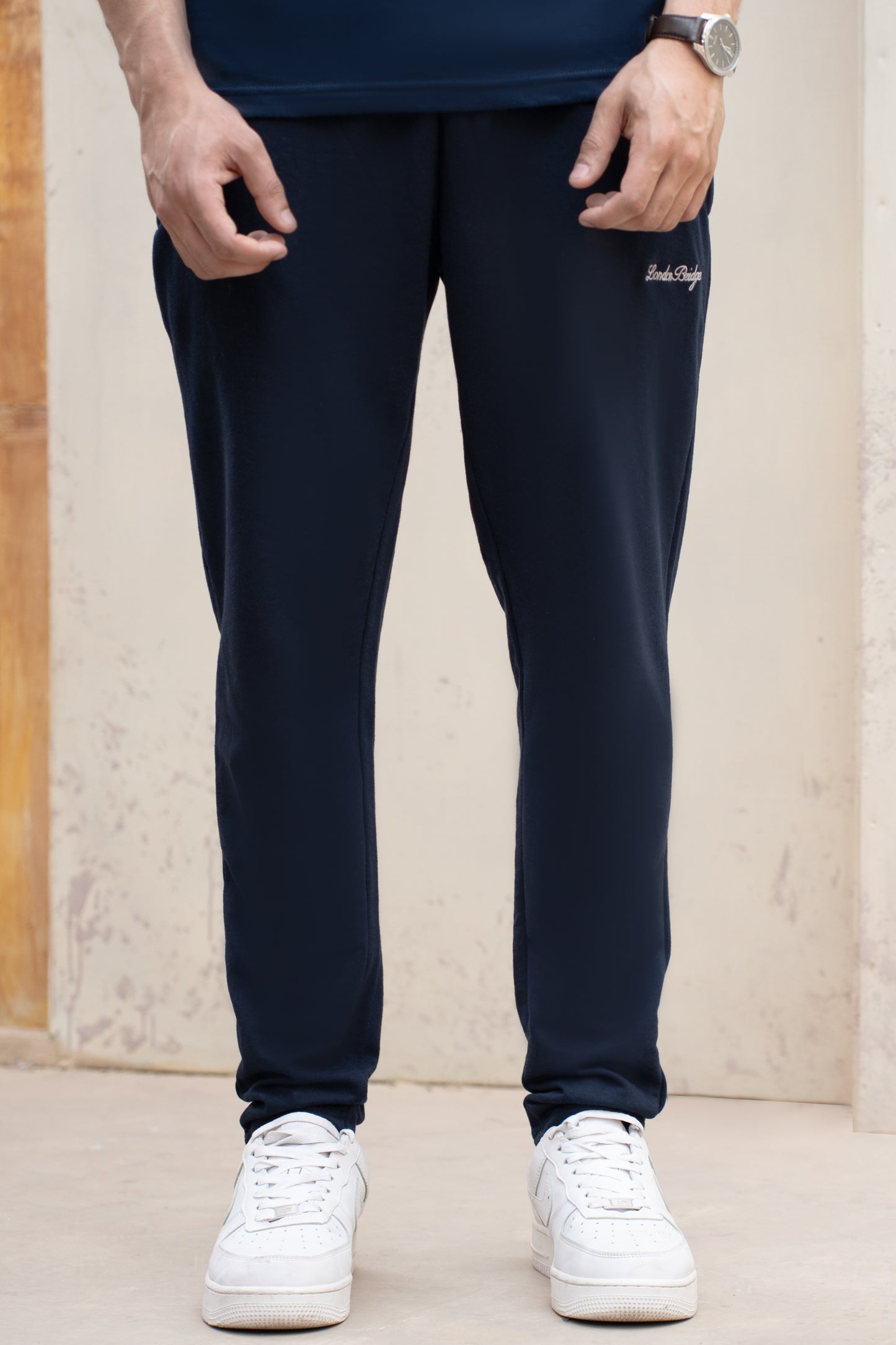 Premium Signature Cotton Terry Trouser - Navy