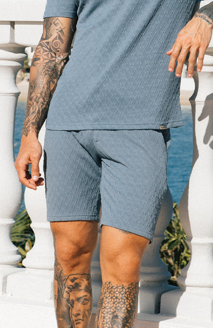 Cabo Textured Shorts - Ash Green