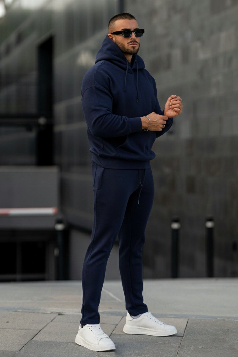 Core Slimfit hoodie - Navy