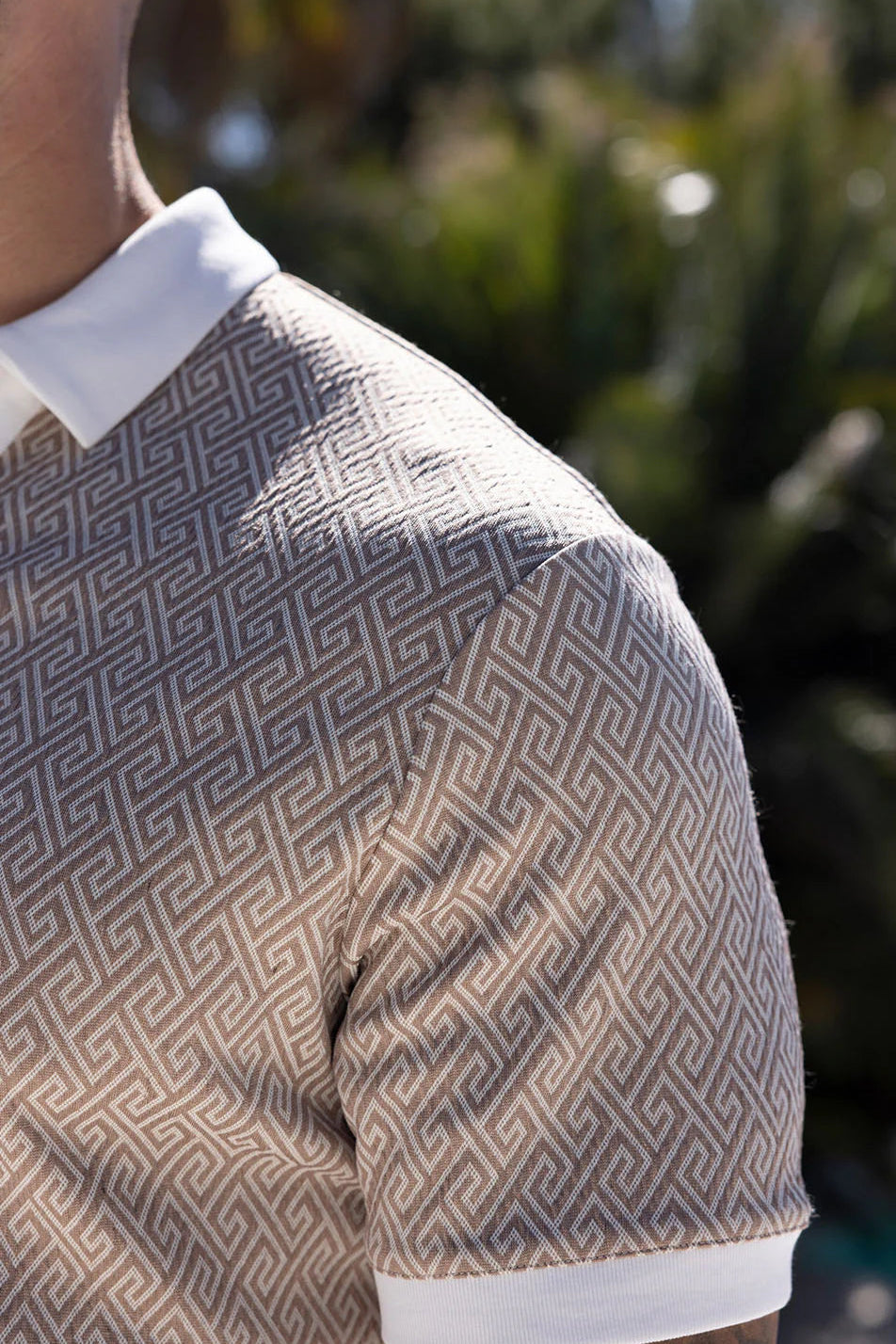 Cairo Textured Polo - Golden