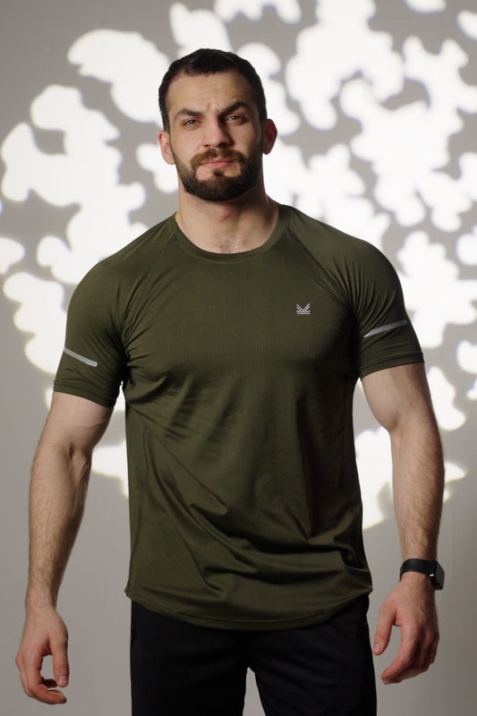 Flex Reflective Spandexdry T-Shirt - Olive