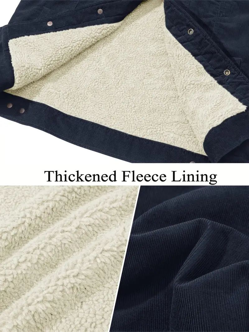 ClassicFit Corduroy Biker Jacket - Teal green