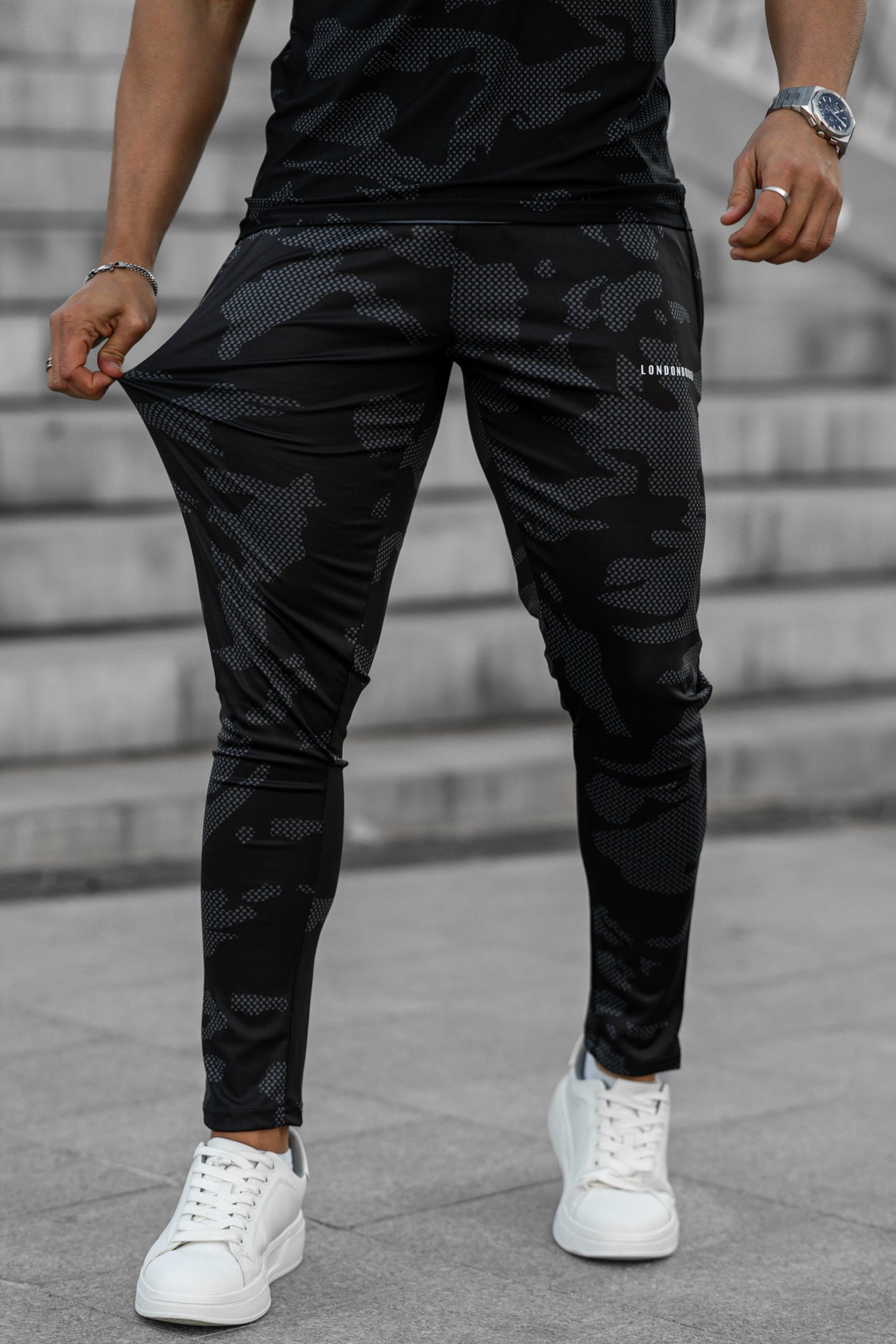 Tech Camo Spandexdry Trouser - black