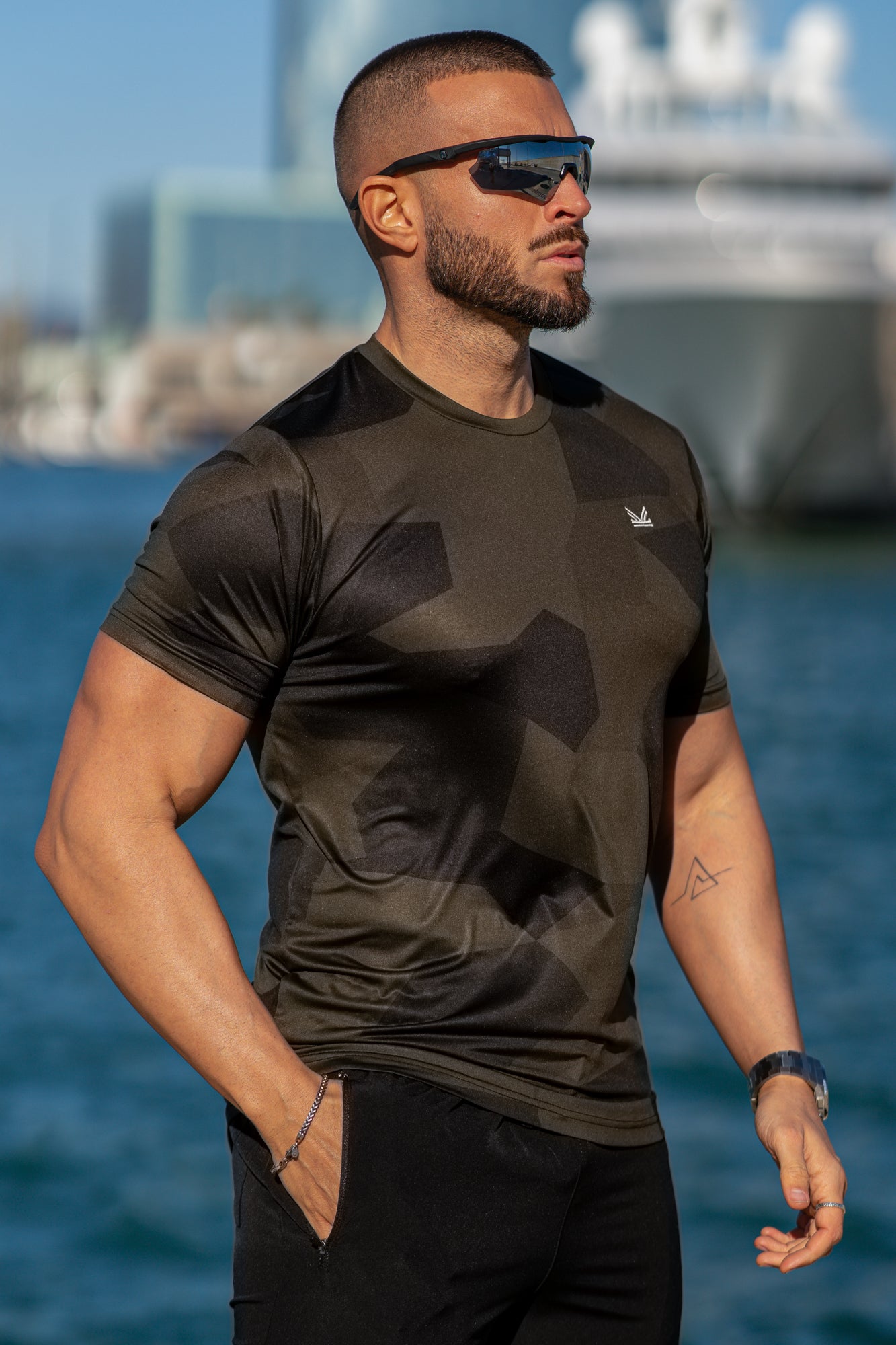 Assault Camo SpandexDry Tee - Olive