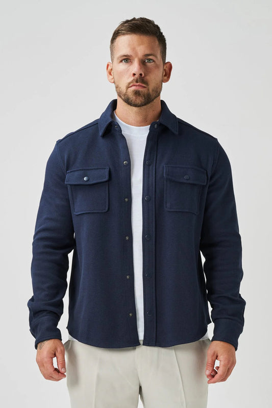 Fleece Overshirt - Navy