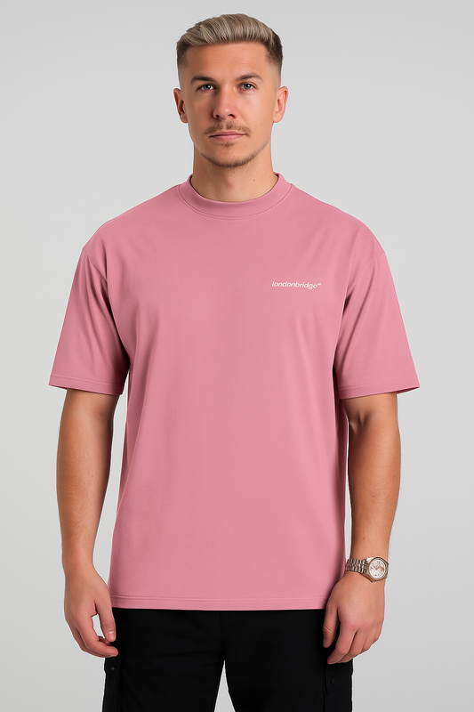 Oversize Inspired Cotton Tee Violet