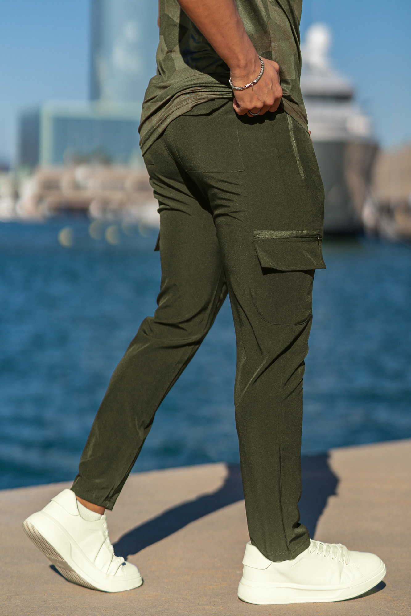 Signature Spandexdry Cargo Trouser - Olive