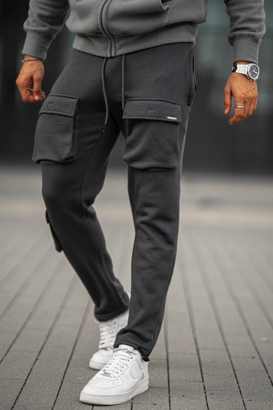 47 Lethal 8pocket Cargo Fleece  Trouser - Grey