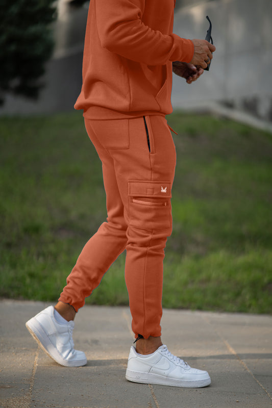 Monte Carlo Cargo Fleece  Trouser	- Apricot