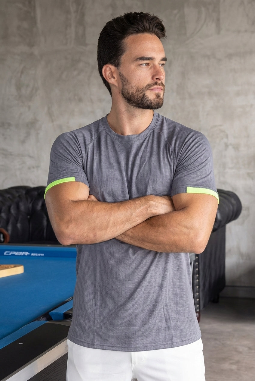 Tennis Spandexdry T-Shirts - Grey
