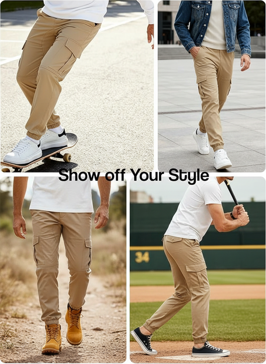 Cargo 4-way stretch SpandexDry Pants - Khaki