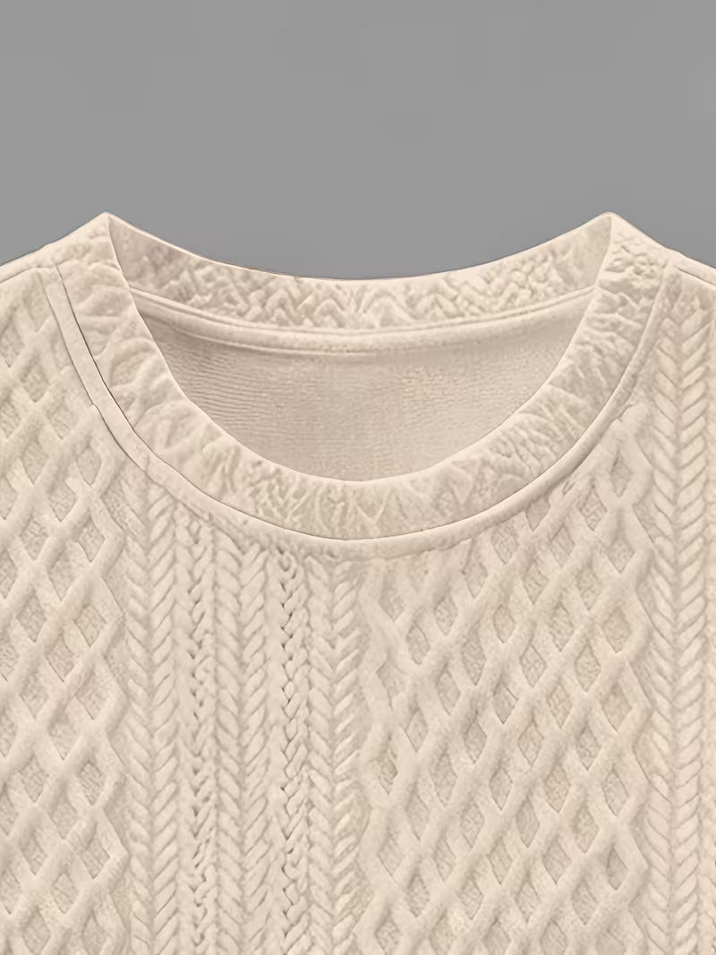 Cabo Snake Textured Tee - Cream