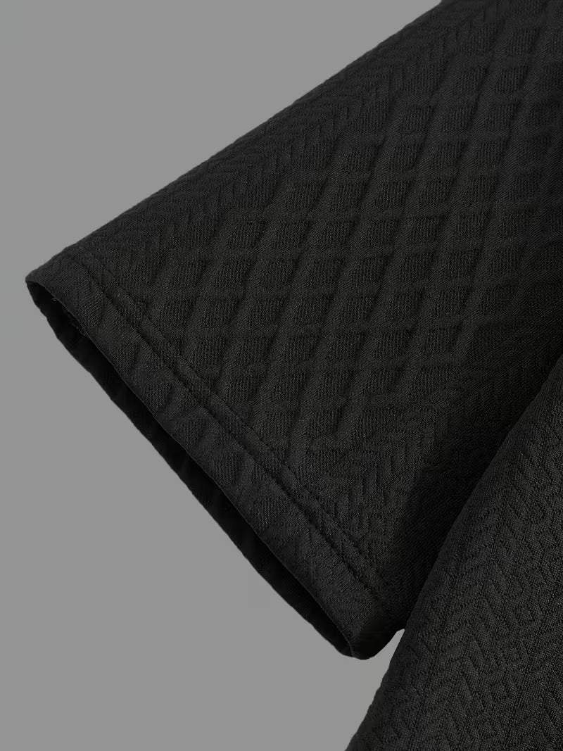 Cabo Snake Textured Tee - Black