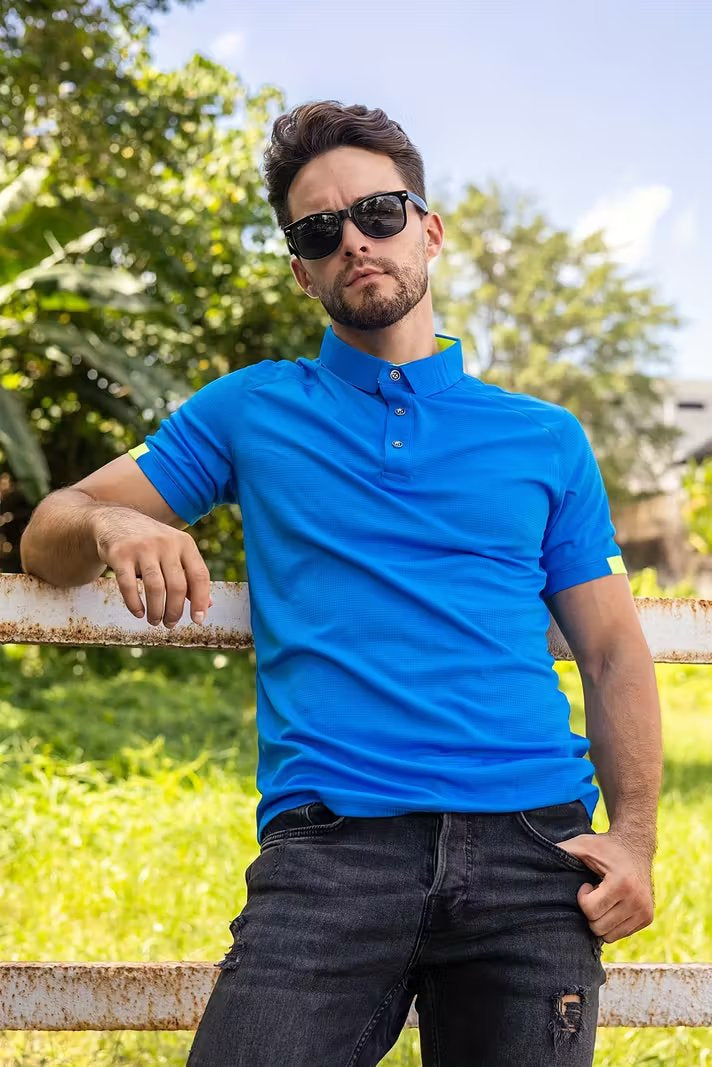 Tennis Spandexdry Polo - Blue