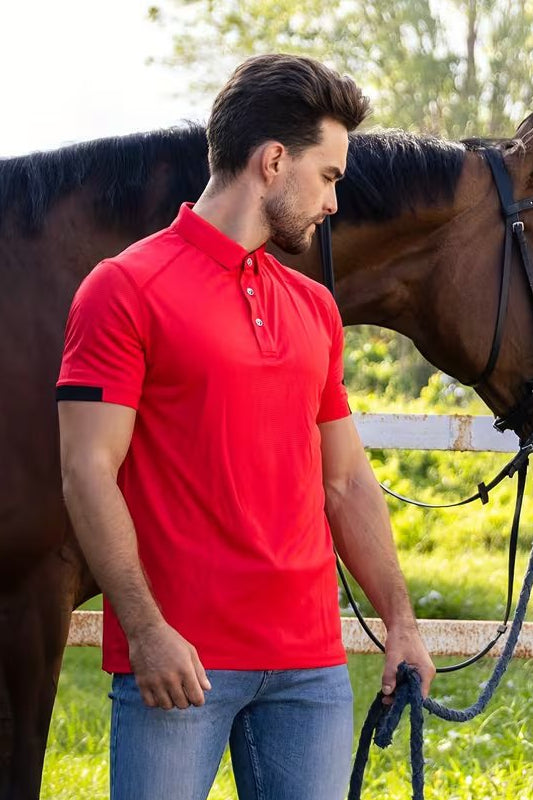 Tennis Spandexdry Polo - Red