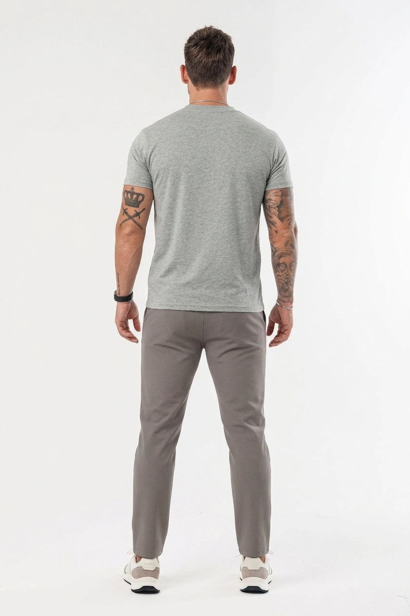 Essential Cotton T-Shirt - Heather grey