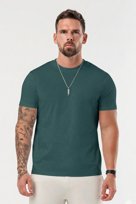 Essential Cotton T-Shirt - Forest Green